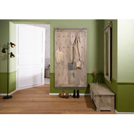 Massivmoebel24 Wandgarderobe Mango 100 x 8 x 190 cm Beige