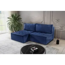 Kaiser Bohoo Mini modernes Ecksofa mit Schlaffunktion Blau Links