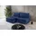 Kaiser Bohoo Mini modernes Ecksofa mit Schlaffunktion Blau Links