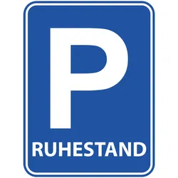 Ruhestand Verkehrsschild Wandbild