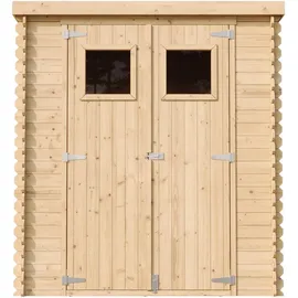 TIMBELA Gartenhaus Holz M309 2,04 x 2,04 m Natur
