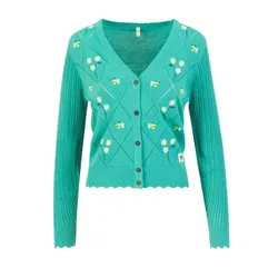 Blutsgeschwister Sommer Cardigan Sweet Soiree - shallow waters blue knit S
