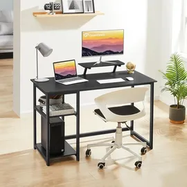 luxuskollektion Schreibtisch 120cm Schwarz Monitorständer Home Office