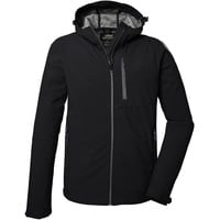 KILLTEC Herren Softshelljacke/Outdoorjacke mit Kapuze KOS 259 MN SFTSHLL JCKT, schwarz, 3XL, 41367-000