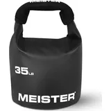 Meister Beast tragbare Sand-Kugelhantel – weicher Sandsack Gewicht – 15,9 kg – Schwarz