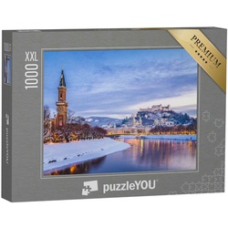puzzleYOU Puzzle Puzzle 1000 Teile XXL „Historische Stadt Salzburg, Österreich“, 1000 Puzzleteile, puzzleYOU-Kollektionen Österreich