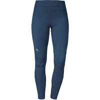 Schöffel Tight Imada L, Wanderleggings mit integrierter Handytasche, Sportleggings mit elastischem Bund und 4-Wege-Stretch, dress blues, 44