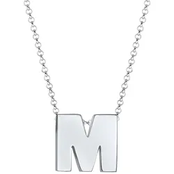 Elli Buchstabe M Initialen Trend Minimal 925 Silber silberfarben Damen 