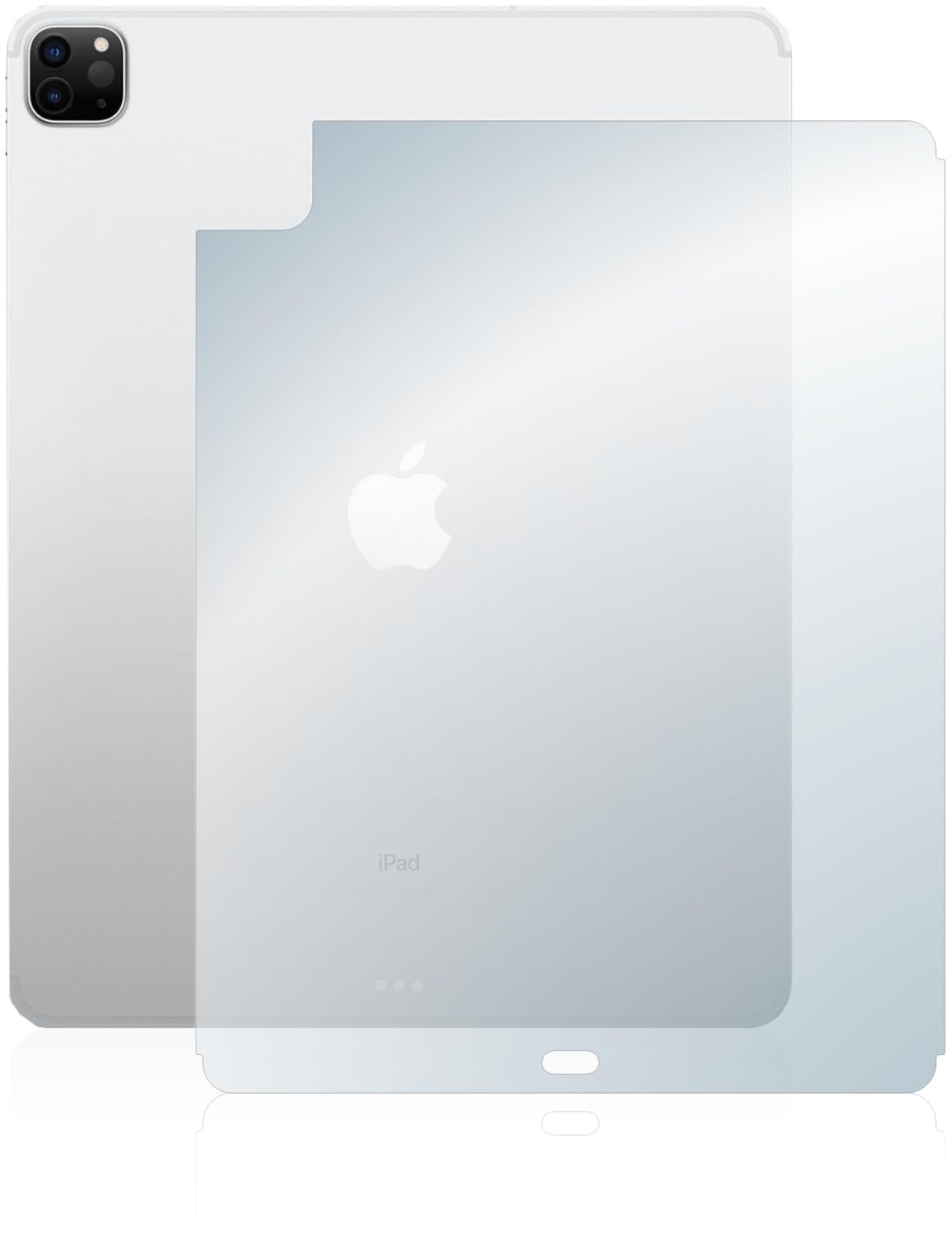 BROTECT Schutzfolie für Apple iPad 12.9" Pro WiFi 2021 (Rückseite, 5. Gen.) Displayschutz Folie Ultra-Klar