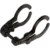 Herrmans Lampenhalter Dual schwarz, Lenkerklemmung 31,8mm (1 Stück)