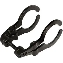 Herrmans Lampenhalter Dual schwarz, Lenkerklemmung 31,8mm (1 Stück)