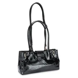 L.Credi Sandri Henkeltasche Polyurethan Black