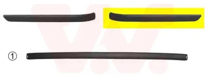 VAN WEZEL Zier-/Schutzleiste, Stoßfänger 0646554 hinten rechts für BMW