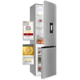 Exquisit KGC265-70-NF-WS-040C  Kühl-Gefrierkombination (251 l, 1805 mm hoch, Inoxlook)