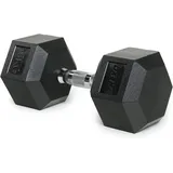 Trexo Hexagon Hanteln 15 kg Hex Kurzhanteln mit Durable Gummierte Gusseisen für Krafttraining mit Ergonomischen Verchromte Griff Gewichte Training Zuhause Hantel für Männer un Frauen