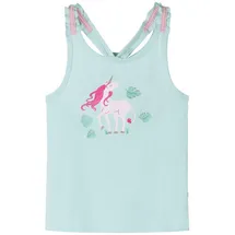 vidaXL Kinder Tank Top Mädchen Unterwäsche Unterhemd Ärmellos Helles Minzgrün 116 - 116