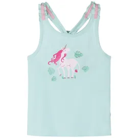 vidaXL Kinder Tank Top Mädchen Unterwäsche Unterhemd Ärmellos Helles Minzgrün 116 - 116