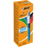 BIC Kugelschreiber 4 Colours GRIP 0.4mm, 12er Set