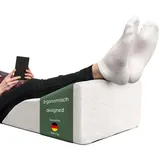 Ergonomisches Venenkissen zum Beine hochlagern - Beinauflage zum Beine hochlegen - Beinhochlagerungskissen - Keilkissen Stützkissen für Beine & Knie ideal als Lymphkissen und Venenkeil für beide Beine