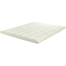 letti moderni Topper Lux Latex 200 x 200 cm Weiß
