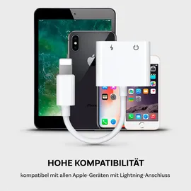 Joyroom Lightning Adapter – für iPhone 5 - 16 und iPad Modelle - Lightning auf Lightning und 3,5 mm Klinke