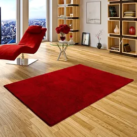 Snapstyle Hochflor Shaggy Teppich Palace Weinrot 200x300cm