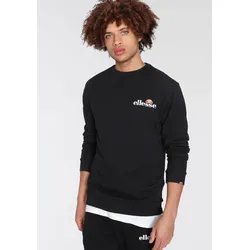Sweatshirt ELLESSE "Fierro Sweatshirt", Herren, Gr. S, schwarz, Obermaterial: 80% Baumwolle, 20% Polyester, sportlich, Basic hüftlang, Rundhals, Langarm Bündchen, Sweatshirts