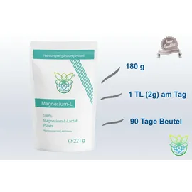 VITARAGNA Magnesium L-Lactat Pulver 180 g