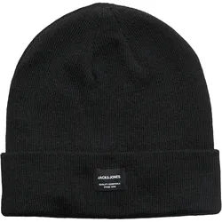 Beanie JACK & JONES "Beanie", Damen, schwarz, Feinstrick, Materialmix, unifarben, sportlich,klassisch,elegant, Mützen
