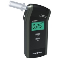 Trendmedic Alkoholtester Alcofind DA-8000 | mobiles digitales Atem-Alkoholmessgerät mit langzeitstabilen Fuel-Cell-Sensor bis 5.00‰ | polizeigenau