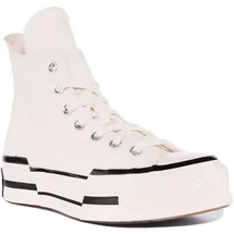 Converse A00915C Chuck 70s Plus Hi Schnürer Turnschuhe Creme UK 3 - 12