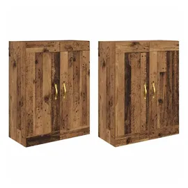 vidaXL Wandmontierter Schrank 2 pcs Altholz 69,5 x 34 x 90 cm