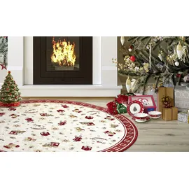 Villeroy & Boch Webteppich Weihnachten Toy's Delight , rot , Baumwolle,Viskose Ø: 160