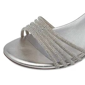 TAMARIS Blockabsatz-Sandaletten Damen Silber 37