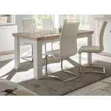 Esstisch Küchentisch Esszimmer weiß Pinie Landhaus 160 x 90 cm Rovola