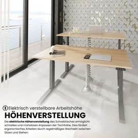 bümö Schreibtisch XDKB Eiche / Weiß