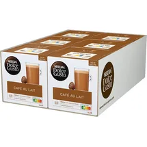 Nescafé DOLCE GUSTO Café au Lait Kaffeekapseln 6er Pack (6 x 16 Kapseln)