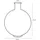 Mica decorations Mica Flasche Firenza dunkelbraun Recyeltes Glas Ø 34 x 42 cm