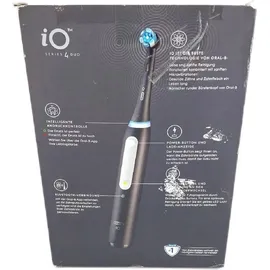 Oral-B iO Series 4 Matt Black + 2. Handstück Quite White + Reiseetui
