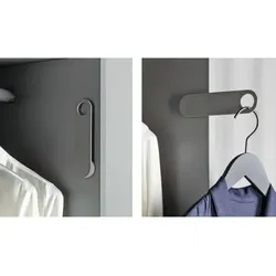 Schrank-Kleiderbügelhalter, 90°, 9279065, Stahl, anthr.