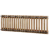 KAWOLA Garderobe JACINTA Mangoholz Metall 100 x 33 x 10 cm Braun