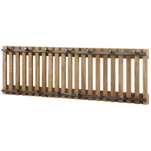 KAWOLA Garderobe JACINTA Mangoholz Metall 100 x 33 x 10 cm Braun