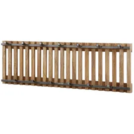 KAWOLA Garderobe JACINTA Mangoholz Metall 100 x 33 x 10 cm Braun