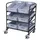 Cordes Eurokastenwagen Kunststoff 825x610mm Anthrazitgrau mit 6 Kunststoffkisten