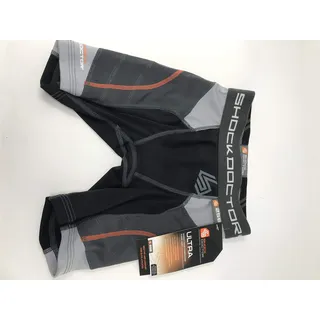 Shock Doctor Damen Schutzkleidung Ultra Doppel Kompressions-Sliding-Short, Black, S, 258P-BK-GS