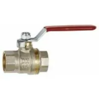 Riegler Kugelhahn Standardausfür, roter Hebel, IG/IG, MS vern., G