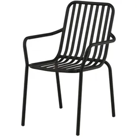 venture home Peking Gartenstuhl 2er Set 0 x 0 x 0 cm schwarz