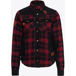 Queen Kerosin Wild Ones Roses Adventure, schwarz-rot, Größe 3XL für Frauen