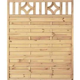Tetzner & Jentzsch Sichtschutzelement 150 x 180 cm Braun/Holz