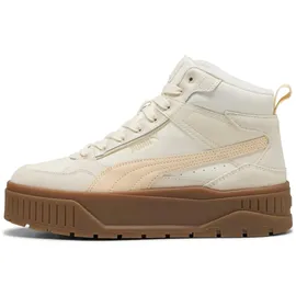 Puma Karmen II Idol Mid WTR Damen weiß, Größe 40 Mattiertes elfenbeinfarbenes Segeltuch, 40 EU -